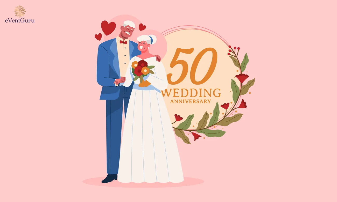 50th Wedding Anniversary Invitation